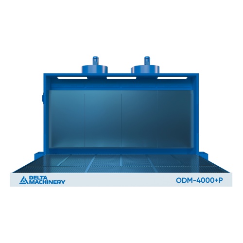 Покрасочная камера с водяной завесой DELTAMACHINERY ODM-4000+P(2м) c дополнительным активным полом